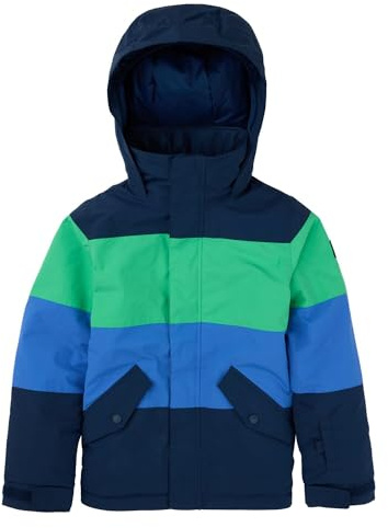 Burton Symbol Giacca da Snowboard, Dress Blue/Galaxy Green/Amparo Blue, 152 Bambini e Ragazzi