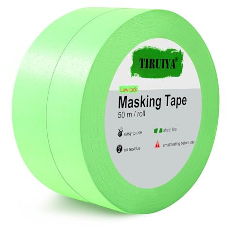 Tiruiya Cinta Carrocero, Washi Cinta Pintor Carrocero, Cinta para Pintar, Cinta de Pintor Fina, Cinta de Enmascarar, para Coche Bricolaje Manualidades Decoración, no Deja Residuos