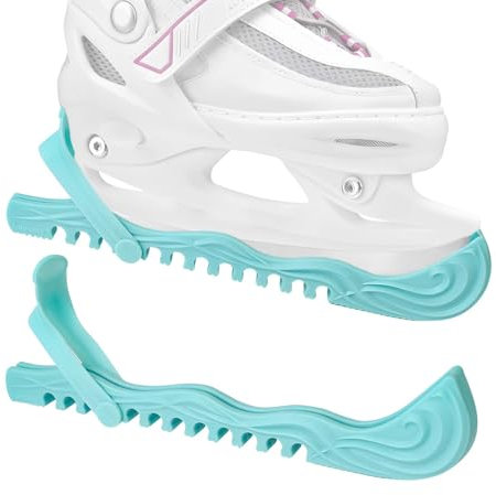 Lnrkai Kufenschoner Schlittschuhe Schoner, Verstellbarer Schlittschuhe Zubehör Für Eiskunstlauf Eishockey Schuhe Für Heranwachsende (1, Mintgrün, M)