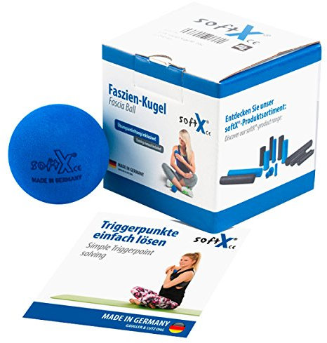 softX Faszien Trainingsgerät Kugel 65, blau, ca. 6.5 x 6.5 x 6.5 cm