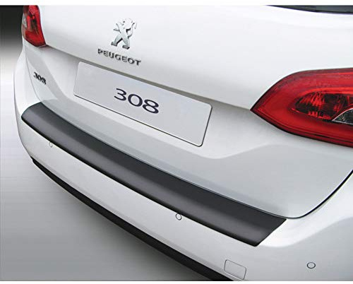 RGM ABS Heckstoßstangenschutz kompatibel mit Peugeot 308 SW 5/2014- Schwarz