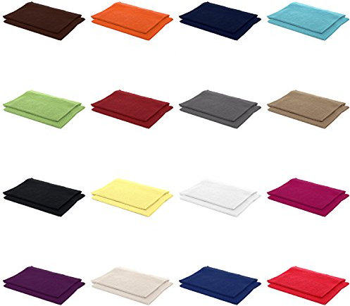 AR Line 2er Pack zum Sparpreis, Frottier Handtuch-Serie - in 8 Größen und 16 Farben 100% Baumwolle 500 g/m², 2er Pack Gästetücher (30x50 cm) in Rot