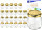 MamboCat 24er Set Rundgläser 212 ml nieder Deckelfarbe Gold to 66 inkl. Diamant Gelierzauber Rezeptheft, Marmeladengläser, Einmachgläser, Einweckgläser, Gläser