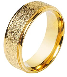 DiBanGu Bague à cravate en or pour homme - Or - Taille unique