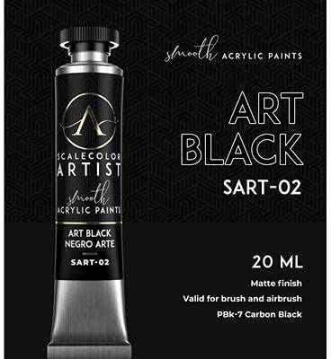 scale75 smooth acrylic paint Art black