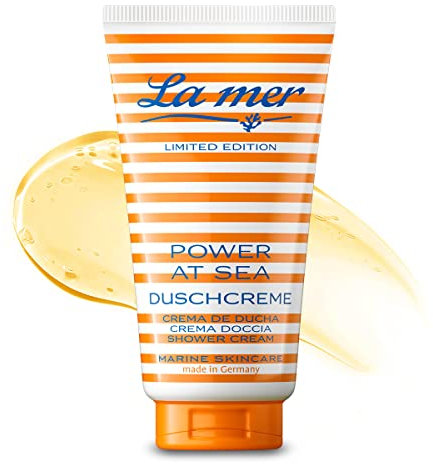 La mer Power at Sea Duschcreme - Erfischende und pflegende Duschcreme mit Sanddorn-Fruchtfleischöl - Hautberuhigend und feuchtigkeitsspendend mit Avocadoöl - Für jeden Hauttypen geeignet - 150 ml