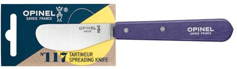 OPINEL Streichmesser Nr. 117 Violett, aus rostfreiem Stahl und einen Griff aus lackiertem Hainbuchenholz, 10000939