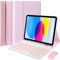 EHLCYS Keyboard Case for Huawei Honor Pad 9 12.1-inch Tablet, Magnetic Detachable Wireless Bluetooth Keyboard, Ultra-thin PU Folio Stand Case with Mouse,Pink