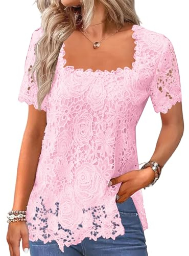Chemisier Femme Grandes Tailles Printemps Sport Shirt Vogue Manche Courte Ample Comfy T-Shirt Colorée Col