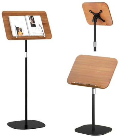 Soporte ajustable 2 en 1 para libros y portátiles con ángulo ajustable