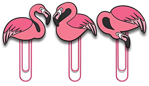 MUSTARD – Clipit Picture Hanger I Fotosjal med klämma I Fotosnöre I Vykortsupphängning I rolig dekoration I Fotoleine I Inkl. Sugproppar för fastsättning I flamingo – rep, 2 sugproppar och 6 klämmor