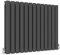 BYB Horizontal Column Anthracite Radiator, 600x767mm, 13+13 Bars, 5064 BTU, BS EN 442 Certified, Includes Wall Brackets, 15 Years Warranty