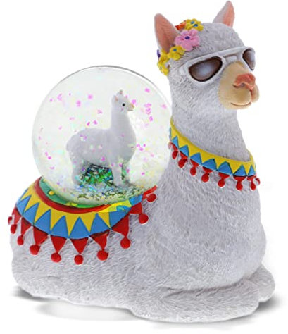 CoTa Global Llama Unique Snow Globe Decor - Tabletop Display - 45 mm