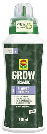 COMPO Concime Liquido GROW Fase ll, Sviluppo Fioritura, 500 ml