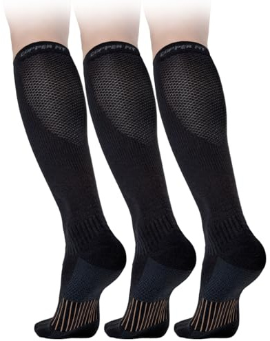 Copper Fit Energy Compression Socks 3 Pack – L/XL