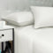 NARCISO - Lenzuola Matrimoniali 100% Cotone Made in Italy, Completo Letto Matrimoniale con Profilo Decorativo Look Moderno, Fantasia Tinta Unita in Varie Colorazioni di Design (Panna)