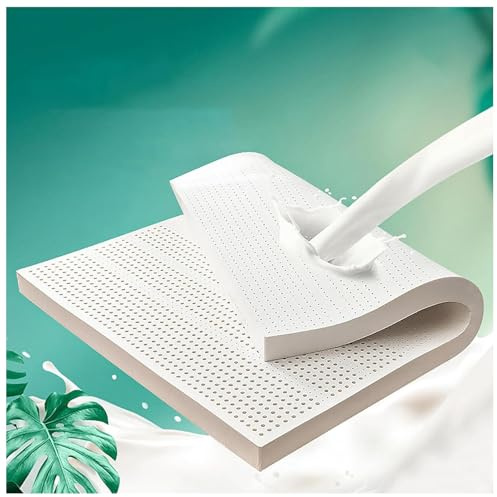 Matelas en Latex Naturel, 100% Caoutchouc Pur, Épais, Respirant Et Frais pour Le Confort De La Maison Et De La Chambre À Coucher,7.5cm,90x190cm(35x75in)