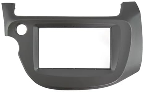 Bilradio Radioram 2DIN För Fit För Jazz 2008-2013 Car Fascia Radio Panel Vänster Wheel Dash Fitting Kit Facia Plate Adapter Lock Bezel Console Antennadapter(178x102mm)