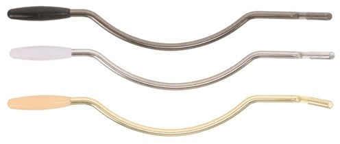 Gadpiparty 3 Piezas de Barra Guitarra Eléctrica, Sistema de Trémolo Curvado de Acero Inoxidable Diseño Ligero y Fácil de Usar