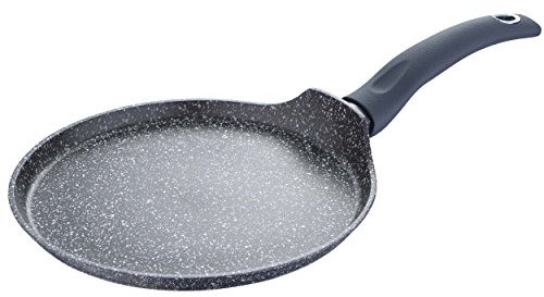 Bergner Orion-Padella per Creare Pancake/Crepe/frittelle, in Alluminio forgiato, Colore: Grigio, Diametro: 24 cm