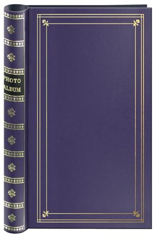 Spiral Bound Photo Album 300 Bi-Directional Memo Pockets Hold 4x6 Photos, Bay Blue