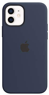 Apple Silicone Case with MagSafe (for iPhone 12 | 12 Pro) - Deep Navy - 6.1 inches