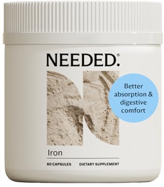 Needed. Prenatal Iron Supplement - Pregnancy, Breastfeeding, Postpartum - Aids Energy, Birth Weight & Baby's Neural Development - Non-Constipating & Gentle on Stomach - Flexible Dosing for Pregnancy