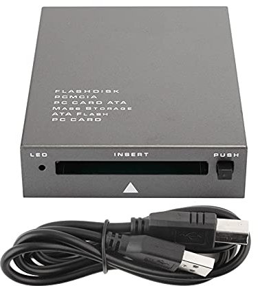 Fdit USB 2.0 PCMCIA Card Reader, USB2.0 Interface to PC Card ATA, PCMCIA, PC Card Memory Card Reader Support 20MB-20G, Plug and Play, Hot Swap
