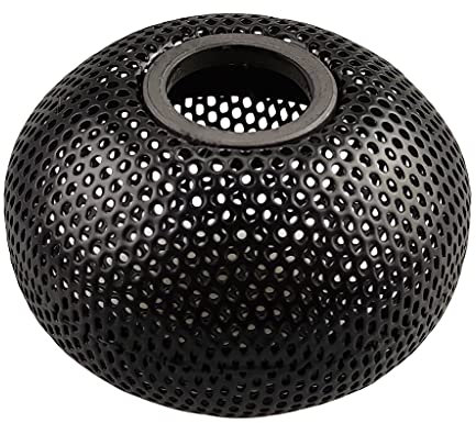 Netuno Klammerspender aus Drahtmetall 7,5x5,4cm Büroklammerspender paper clip holder rund schwarz für Schreibtisch Aufbewahrung