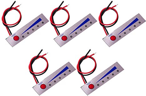 5 piezas Indicador de capacidad de la batería Comprobador de nivel de potencia para 2S 8.4V 18650 baterías de iones de litio