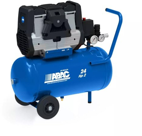 Compresor de aire silencioso ABAC Pole Position OS20P, 24 litros, 2,0 Hp