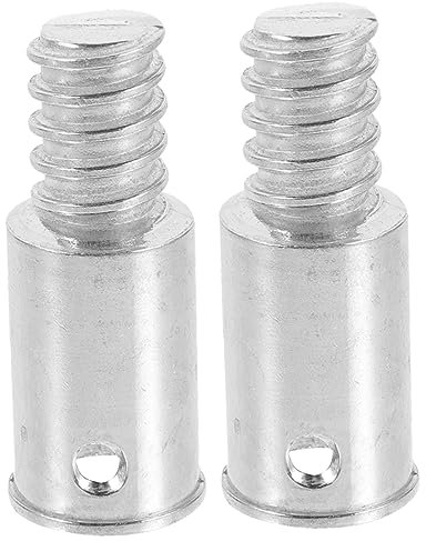 2 Piezas Puntas Roscadas De Mango De Escoba De Acero Inoxidable Para Poste De Extensión, Adaptador De Palo De Metal Para Barrer Y Limpiar Superficies