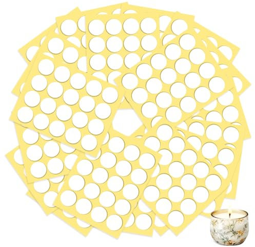 480 Pcs Double-Sided Wick Stickers, Heat Resistant, Adhesive Dots for Candle Making