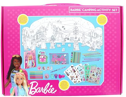 Barbie Activity & Art Set for Girls | Craft Set, Colouring & Stationery Set | Barbie Gifts | Includes Stickers, Felt Pens, Crayons, Notepad & More