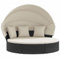 vidaXL Outdoor-Loungebett mit Dach und Kissen Schwarz Poly Rattan