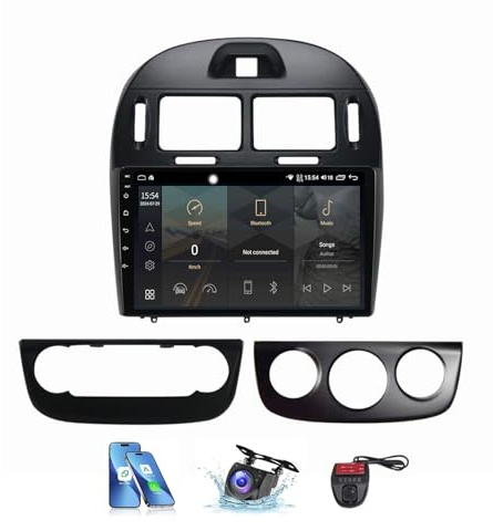 9 Inch Touch Screen Car Stereo for Kia Cerato 1 LD 2004-2008 Bluetooth 5.0 Head Unit GPS Nav FM RDS DAB Radio 4G WiFi DSP EQ Steering Wheel Controls with Carplay Android Auto(NF-1)