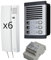 Sistemas Atis Pro Kit de Portero Automático - 2 Hilos, citymax fácil instalación, para viviendas y comunidades,Digital, Secreto de conversación. (6 viviendas)