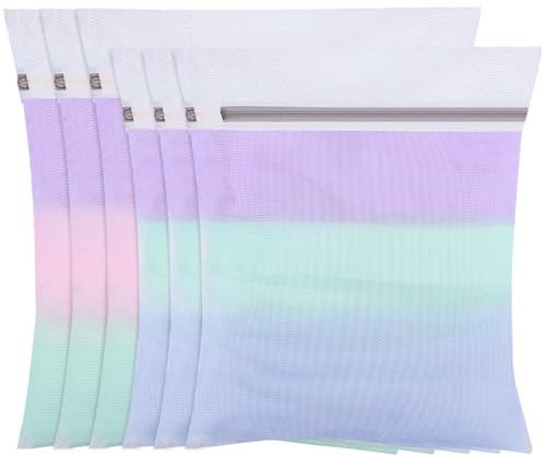 Dntorx 6 Stück Wäschenetz für Waschmaschine, Feinmaschige Wäschesack Waschmaschine in 2 Größen Wäschebeutel Laundry Bag mit Reißverschluss für Hemden Unterwäsche Babykleidung