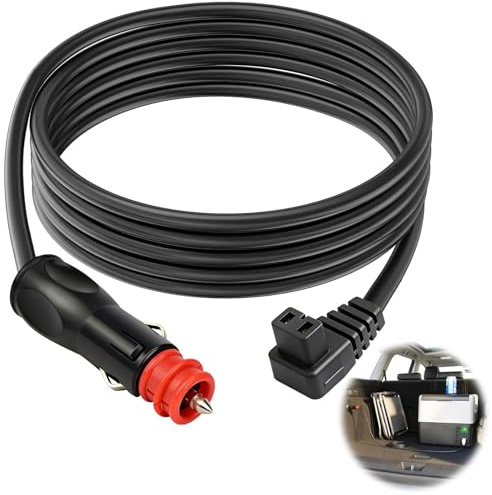Câble 12V 24V pour Glacière de Voiture, 3 M Portable Réfrigérateurs Extension Câble d'alimentation Rallonge Allume Cigare pour Frigo Portable Alpicool ARB ICECO Setpower Charge pour Camping et Voyage