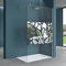 Mai & Mai 140x200cm Walk-In Dusche Duschwand für Dusche Duschabtrennung ESG-Sicherheitsglas 10mm NANO Glas BRAM1 Bremen2BL