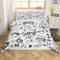 Spieler Trösterbezug-Set, Jungen Bettwäsche Gaming Bettbezug, Videospiele Spielzimmer Dekor,Weiche Reversible Hip Hop Graffiti-Bettwäsche-Sets Für Kinder Gamepad Cartoon-Rennwagen-Bettwäsche,135x200