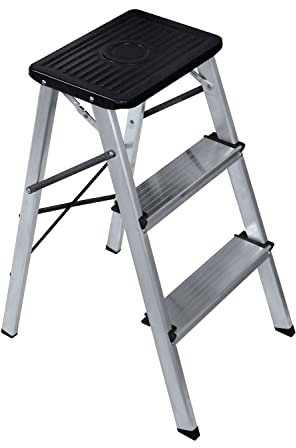 Escalera de aluminio de 3 peldaños, SOQAL