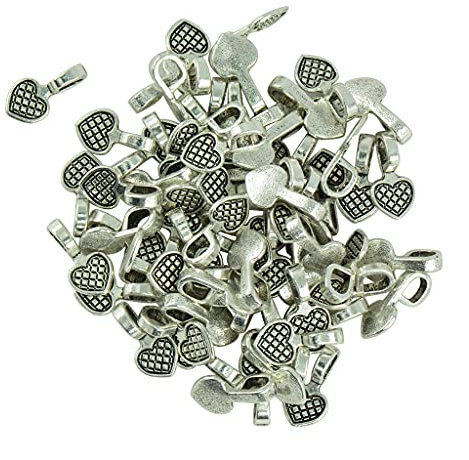 HOSD comme 100pcs Tibétain Color Colle Colle Colle de Colle sous-Bails Pendentif pour Collier Recherche D719