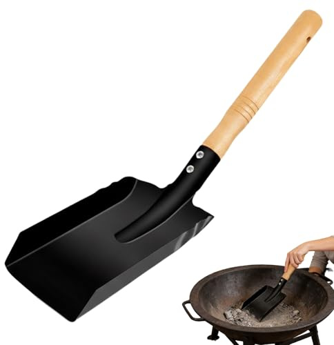 Handspade för Trädgårdsarbete Eldstadsrenare Med Trähandtag