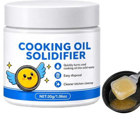 Oljehärdare För Avfallshantering 30 ml Snabbverkande Rengöringsmedel För | Stelningspulver För sfett För Fritös, Panna, Ugn, Grill, Bänkskiva, , Restaurang Och Kommersiell