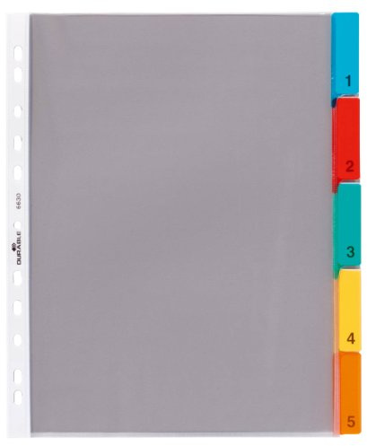 Durable 663019 Fickregister 1-5, transparent