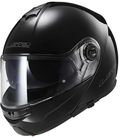 LS2, casco modular de moto, Strobe, negro, S