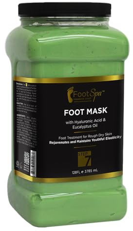FootSpa Professional Pedicure Treatment - Medical-Grade Dermal Recovery Mask with Luxury Actives at Industrial Scale, Repairs Skin Barrier for Instant Wow Softness, 128 Oz / 1 Gallon