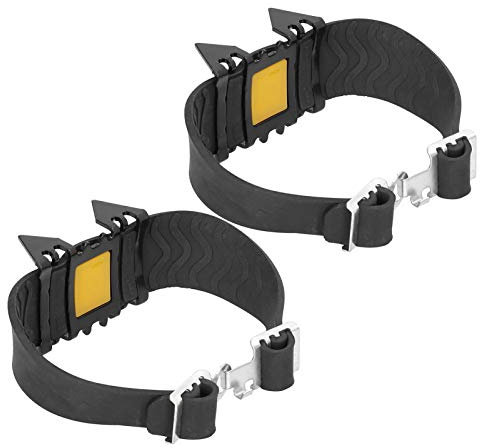 Schuhspikes, Anti Rutsch Steigeisen 1 Paar 4 Zähne für Wandern, Bergsteigen, Bergklettern