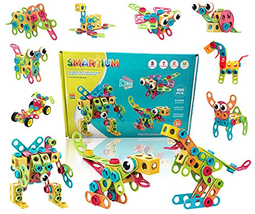 Baukasten NEU Pädagogische Kreatives Spielzeug Bauen Lernspielzeug Ingenieurblöcke Bausteine Konstruktionsspielzeug ab 5 6 7 8 9 10 Jährige Jungen & Mädchen Kinder mehr 18 Modell 189 Stück